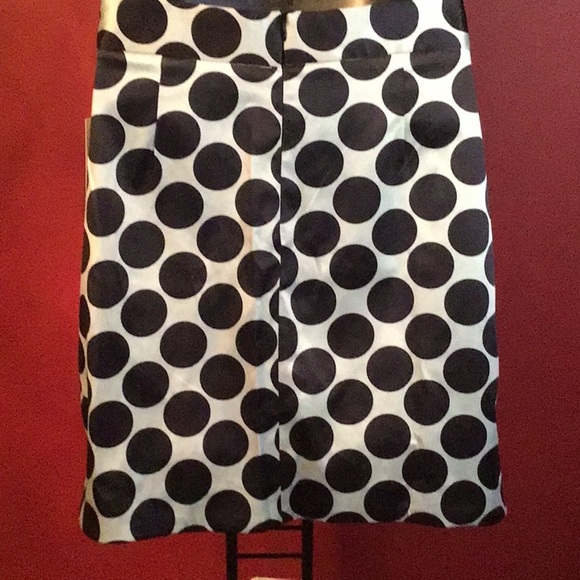 NWT BARIII FRONT ROW POLKA DOT SATIN SKIRT SIZE XL - Picture 4 of 5